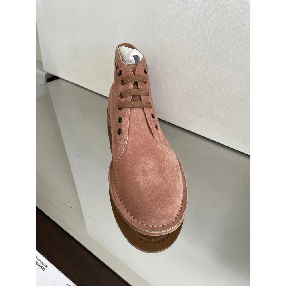 Bottega‎ Veneta Dahlia Brown Suede Ankle Boots 512162 Euro 42